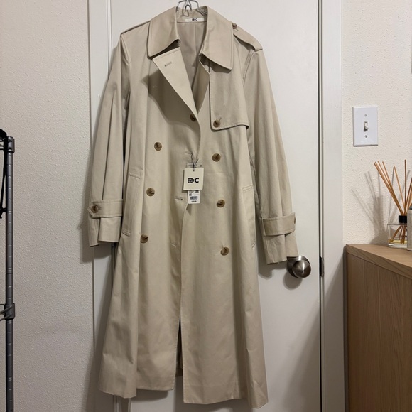 Uniqlo Jackets & Blazers - Uniqlo C tan/natural trench coat XS NWT